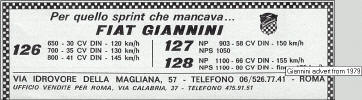 Ogłoszenie firmy tuningowej Giannini z 1979